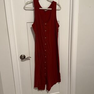 Susina Rust Sleeveless Dress